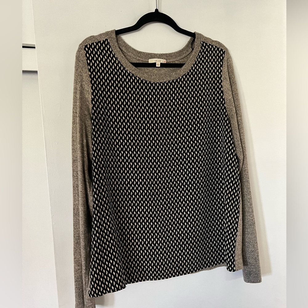 Le Lis Mixed Material Sweater